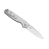 Pokiman BLL | Silver Aluminium Foil G10 + Clip Point AEB-L