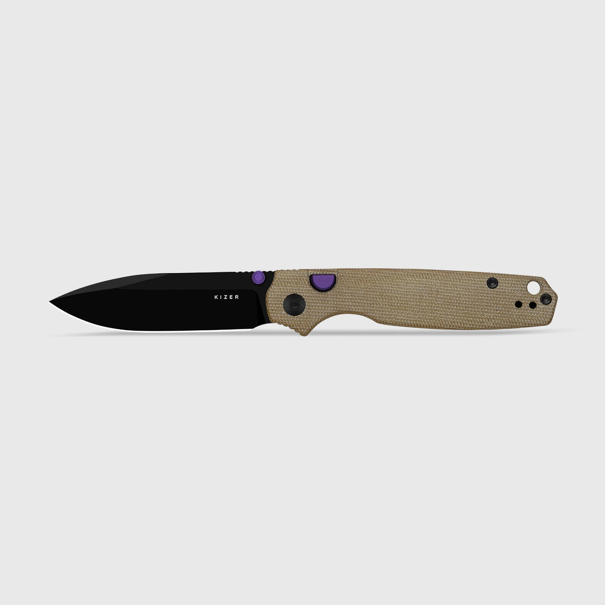 Pokiman BLL | Natural Micarta + Black PVD Sheepsfoot AEB-L