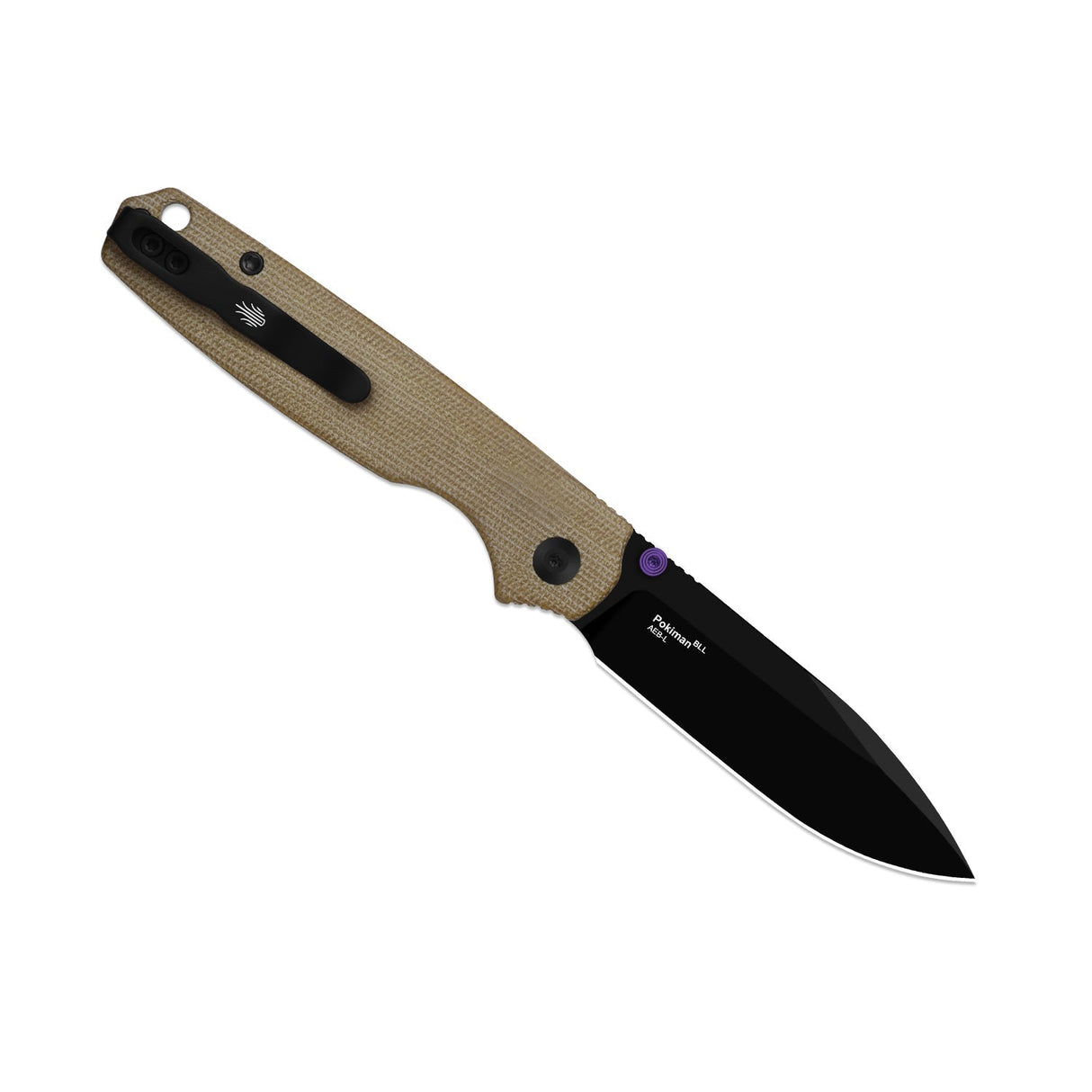 Pokiman BLL | Natural Micarta + Black PVD Sheepsfoot AEB-L