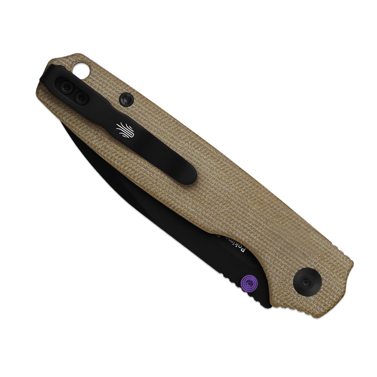 Pokiman BLL | Natural Micarta + Black PVD Sheepsfoot AEB-L