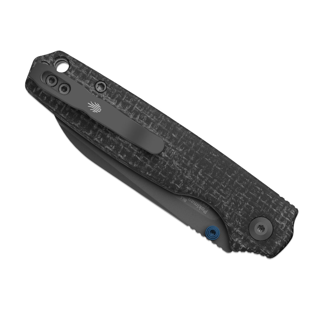 Pokiman BLL | Black Micarta + Grey PVD Drop Point AEB-L