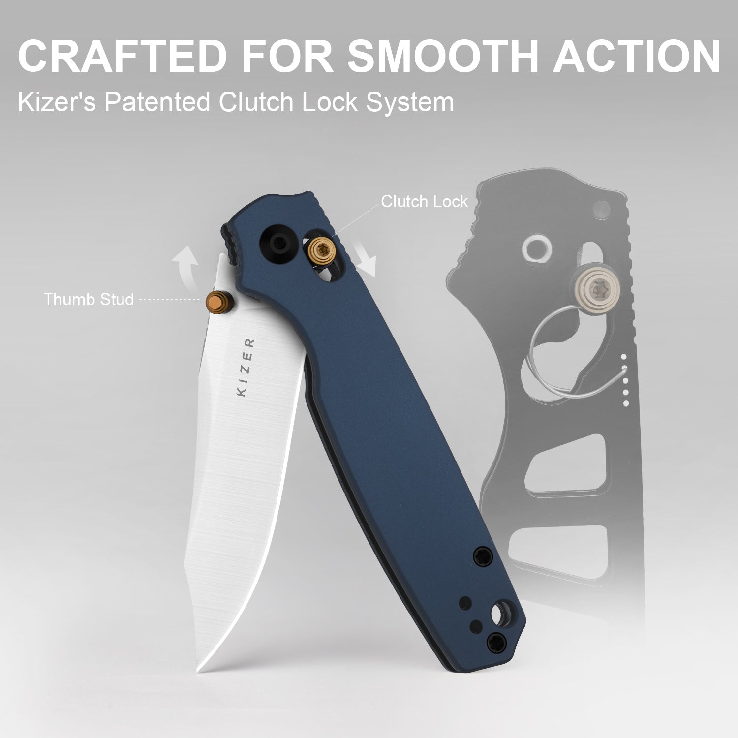 Pokiman CC | Aluminium + Clip Point AEB-L