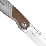 Raze | Titanium & Leather + S45VN