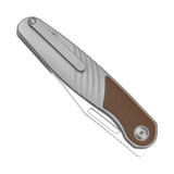 Raze | Titanium & Leather + S45VN