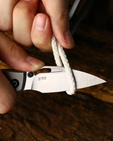 Shrike | Ti & Blue Richlite + S45VN