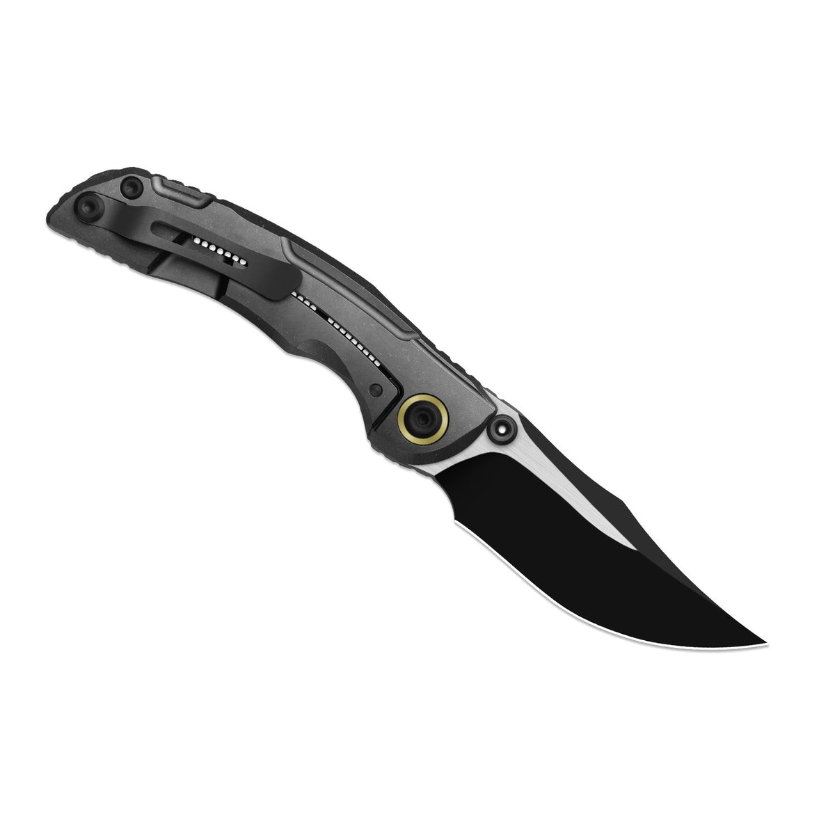 Silver Wing-lite | Ti & Carbon Fibre + Black PVD S45VN