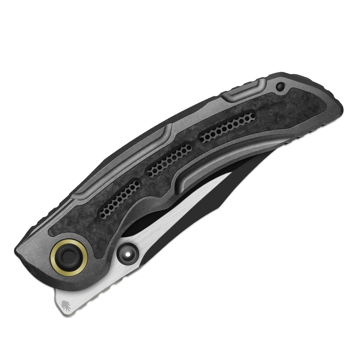 Silver Wing-lite | Ti & Carbon Fibre + Black PVD S45VN