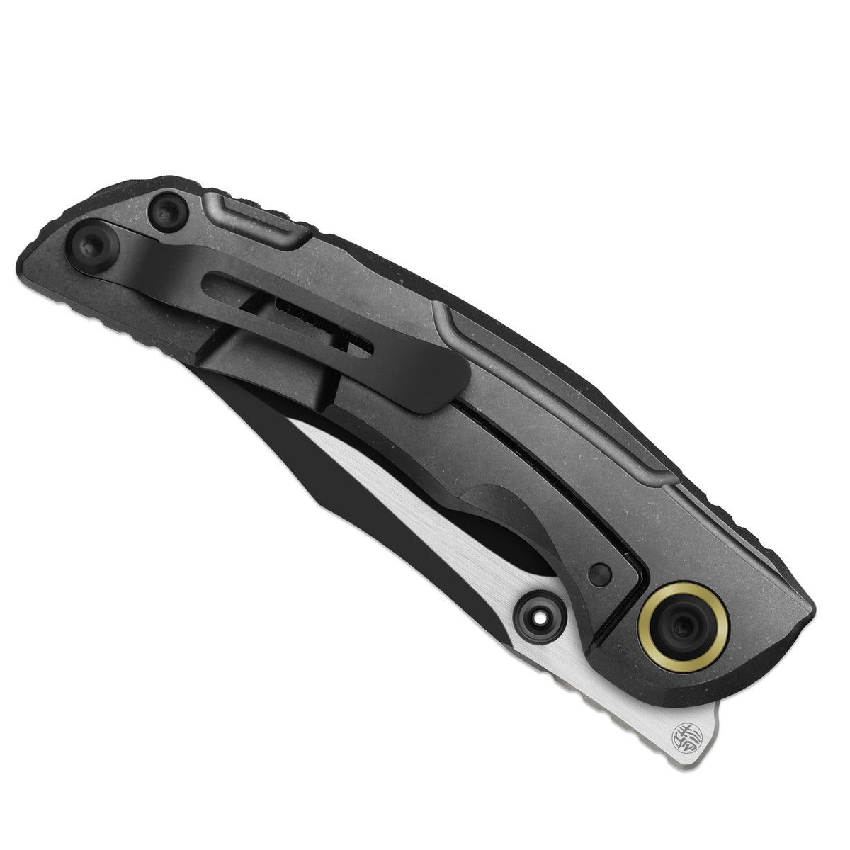 Silver Wing-lite | Ti & Carbon Fibre + Black PVD S45VN