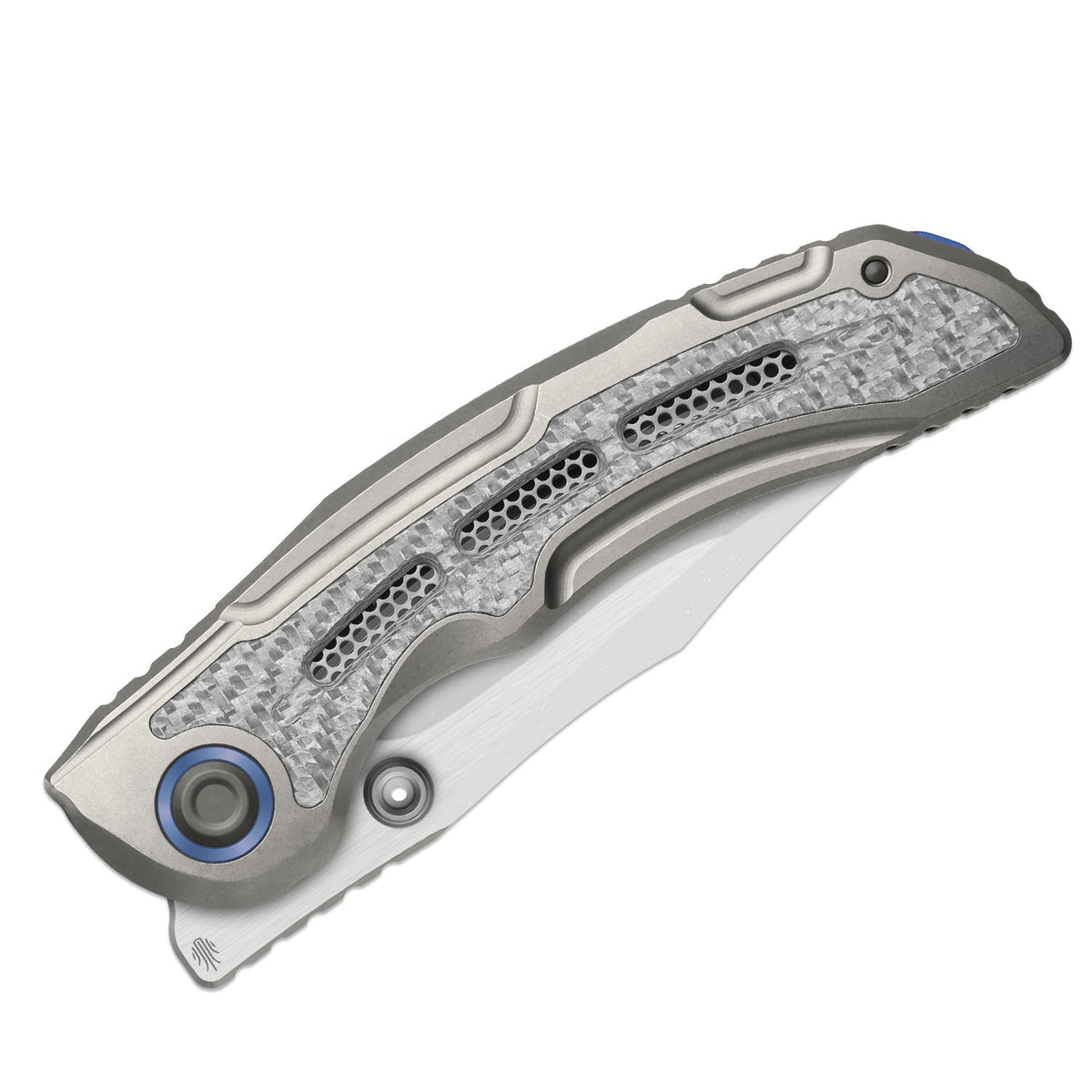 Silver Wing-lite | Ti & Carbon Fibre + Stonewash S45VN