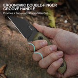 Snick | Green & Orange G10 + Blackwashed AEB-L