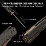 T1 BD | Norplex UltreX™ Micarta + Sunset Nitro-V