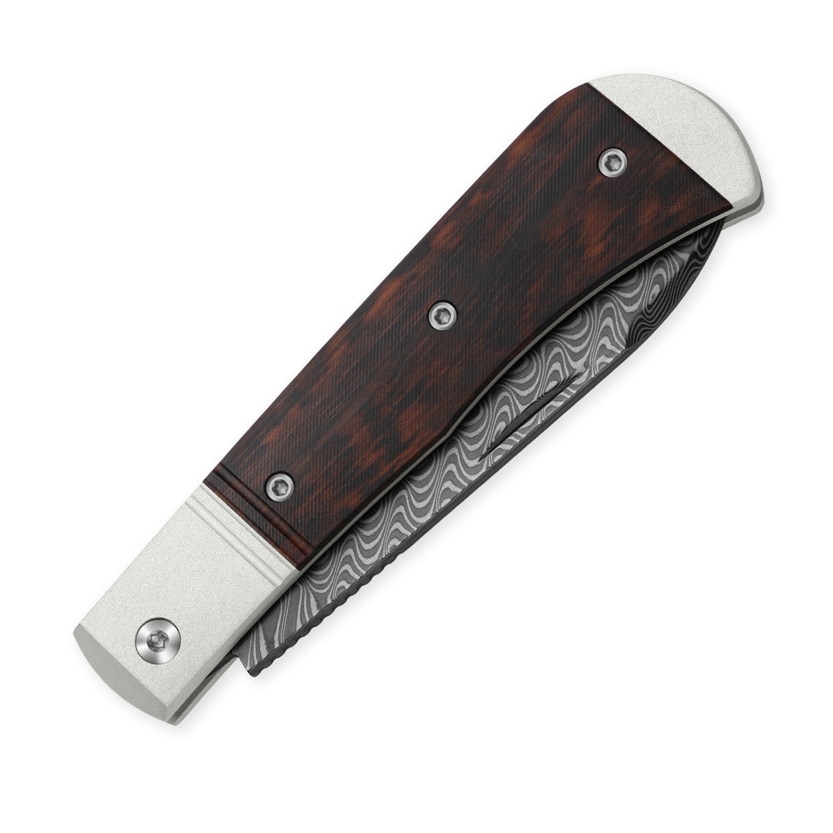 Trestle D | Leopard Wood + Damascus