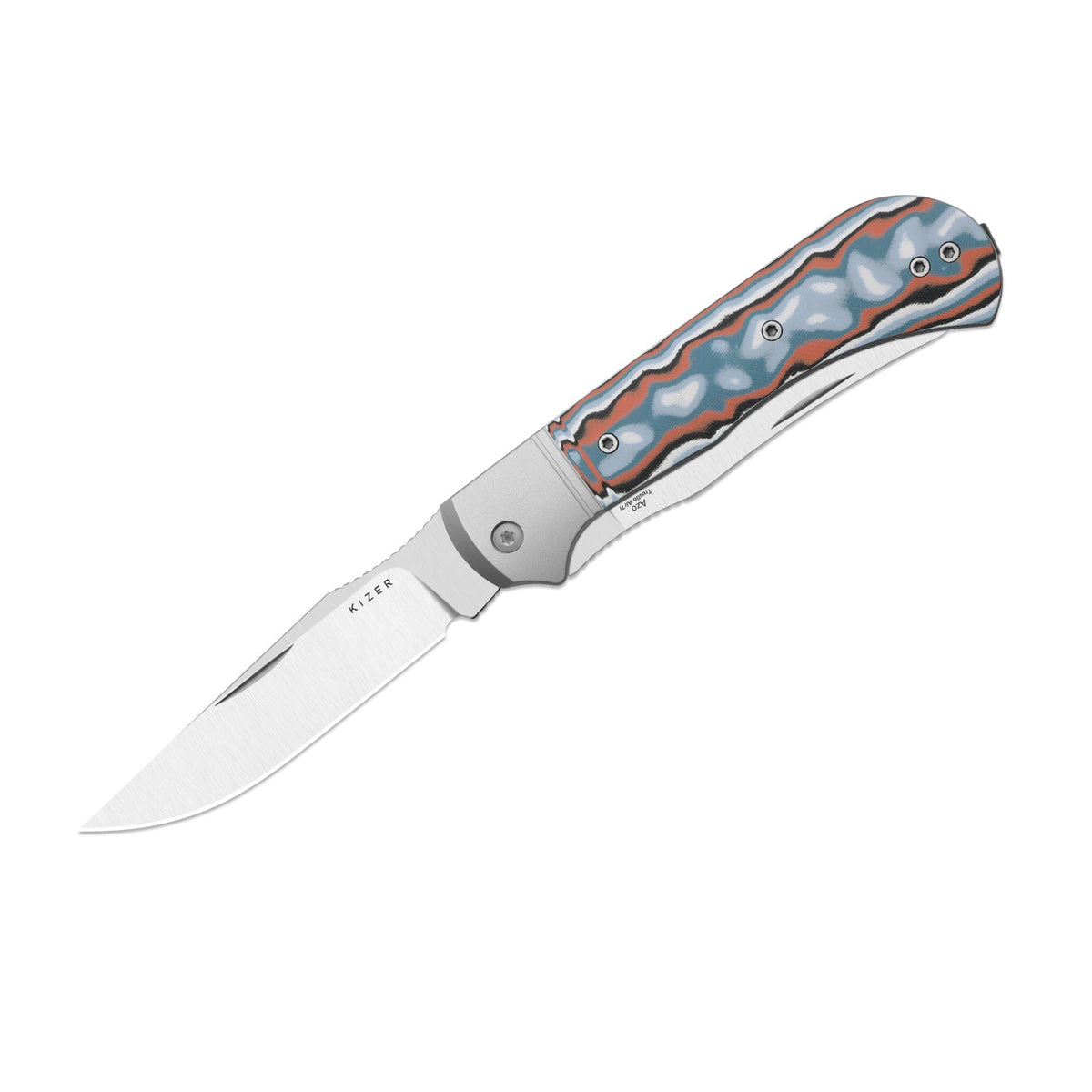 Trestle TP AirTi - Dual Blade | Aluminum & Vortex Micarta + Satin BD1N