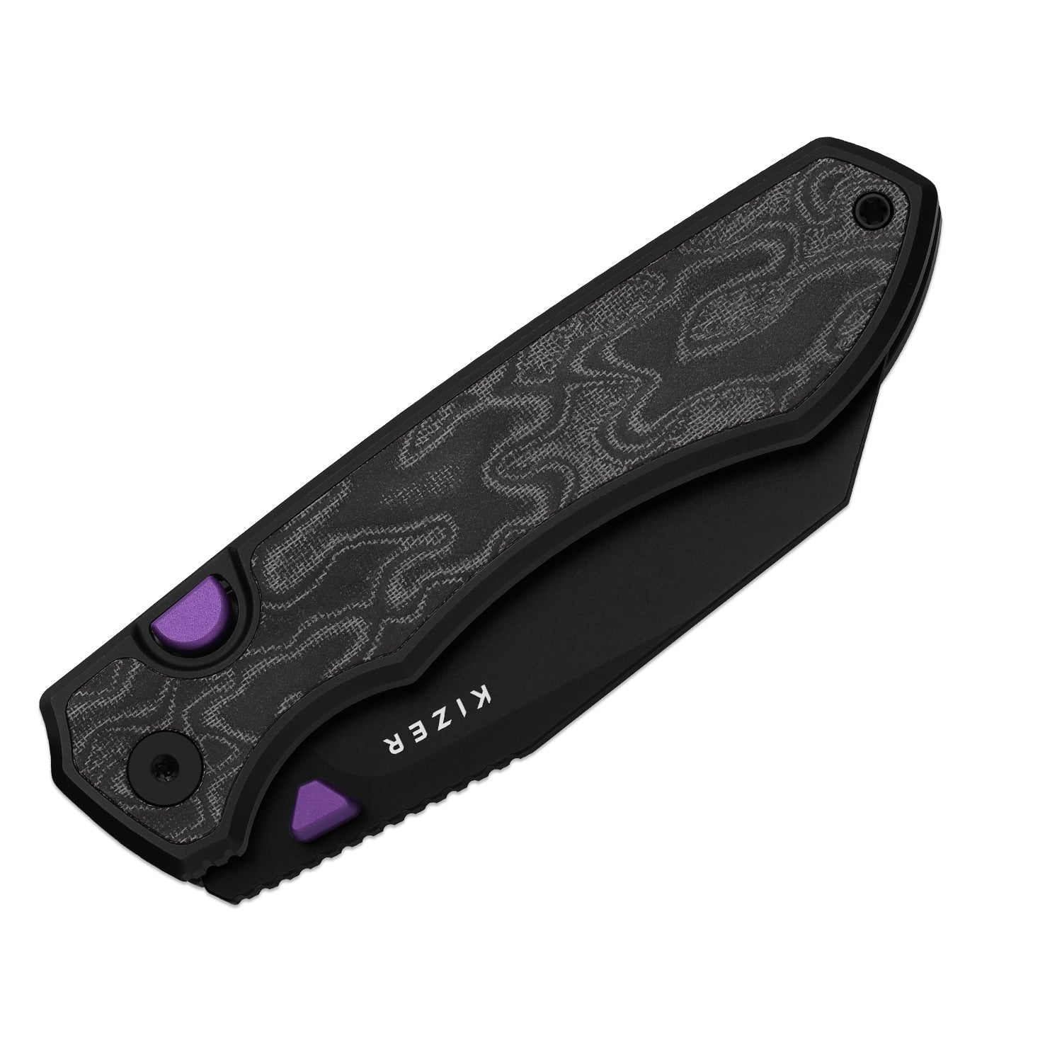 Wharning | Black Norplex UltreX™ Micarta & Aluminium + Black PVD S45VN
