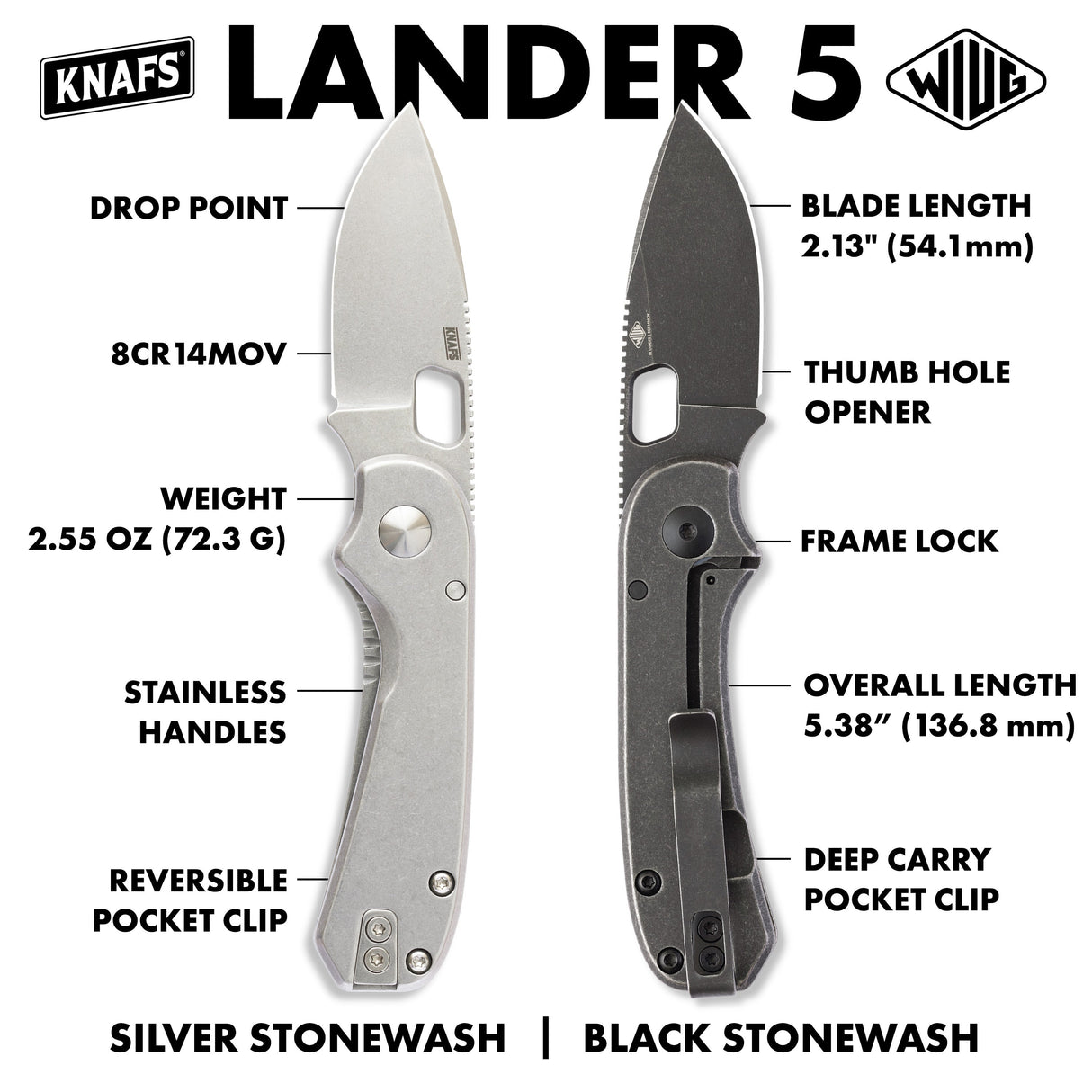 Lander 5 - Topo | Black Stonewash