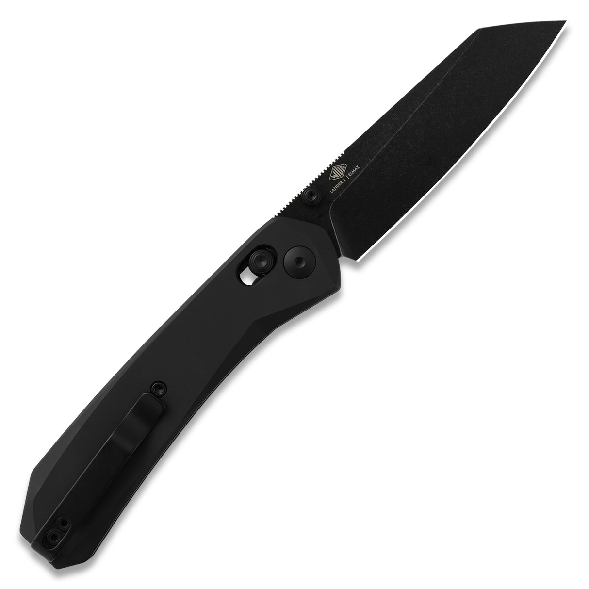 Lander 2 Reverse Tanto | Black Aluminium + Blackwash Elmax