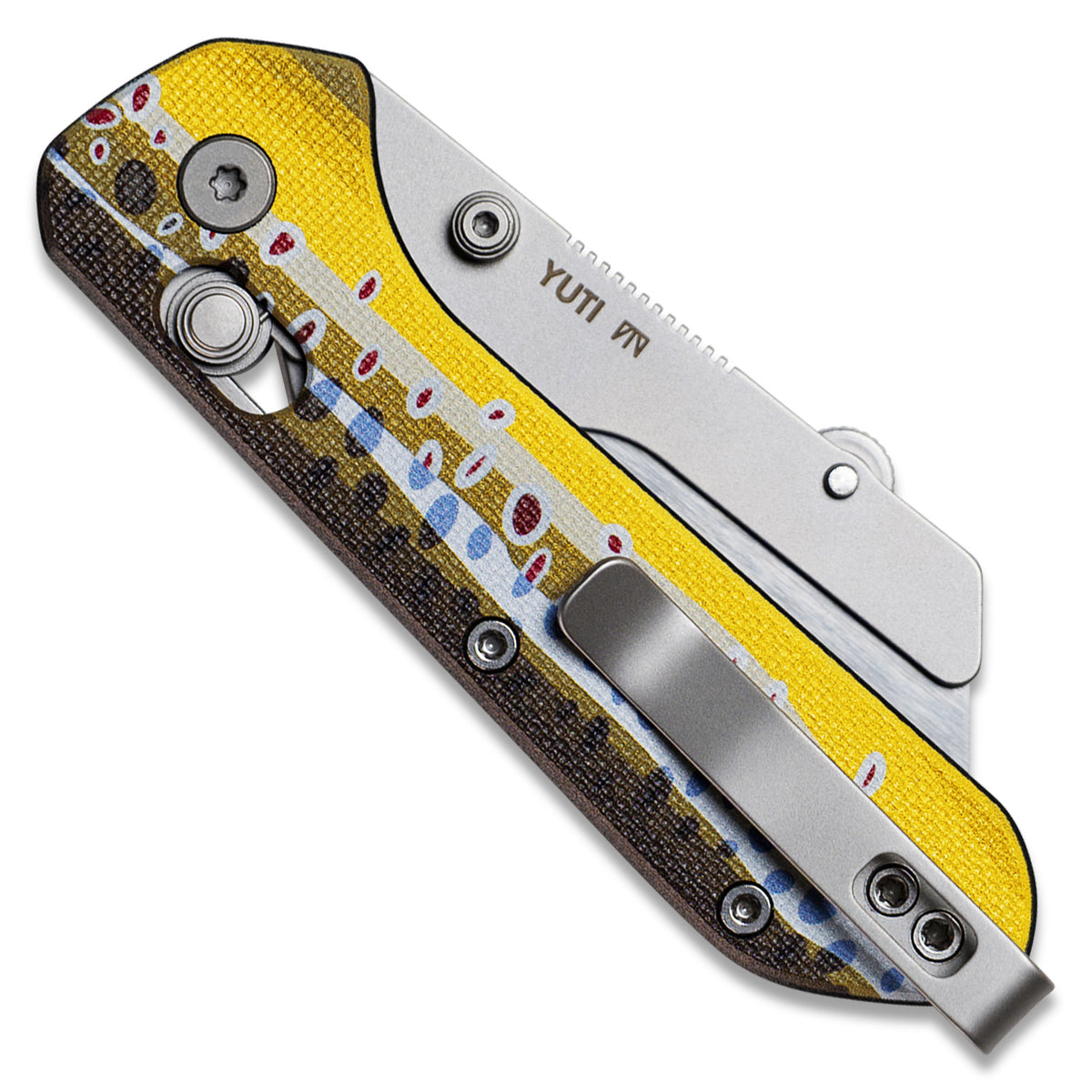 Yuti Utility Knife | Brown Trout G10