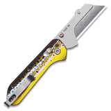 Yuti Utility Knife | Brown Trout G10