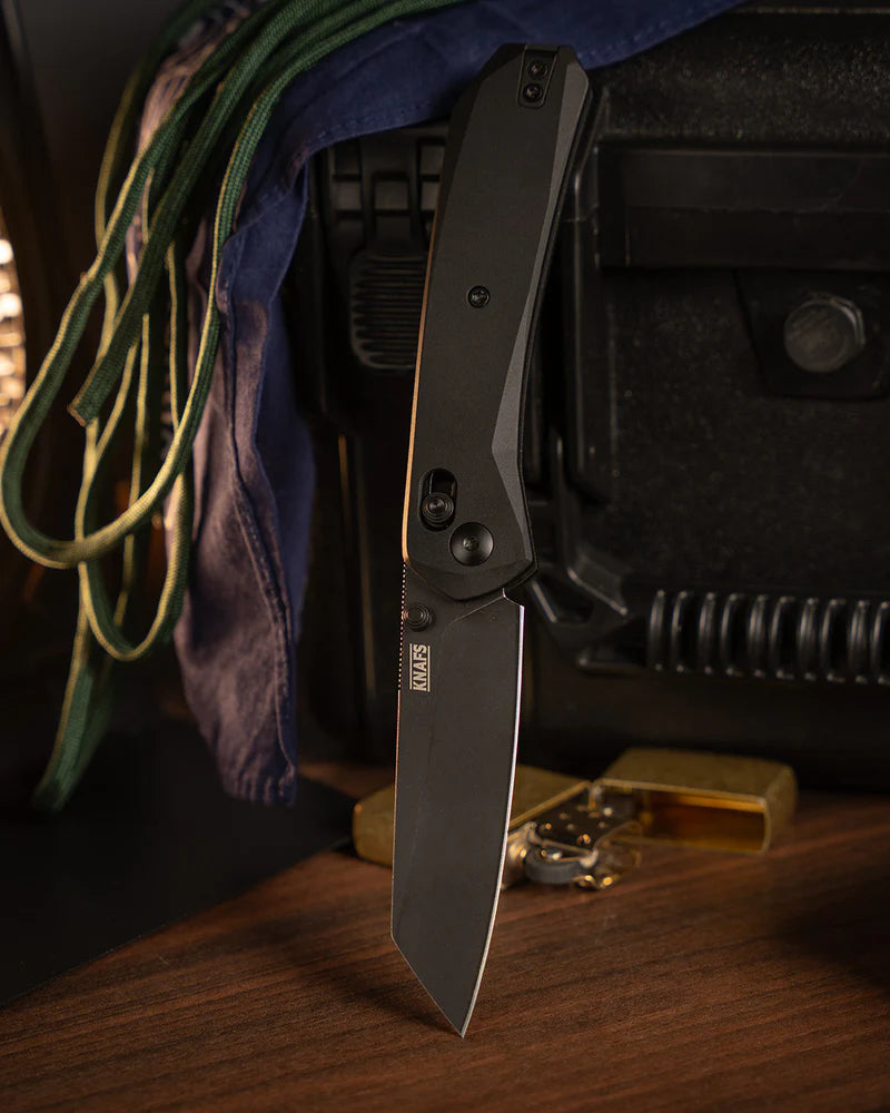 Lander 2 Reverse Tanto | Black Aluminium + Blackwash Elmax