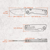 Porcupine | Grey G10 + Destroyer Gray 14C28N - A2607