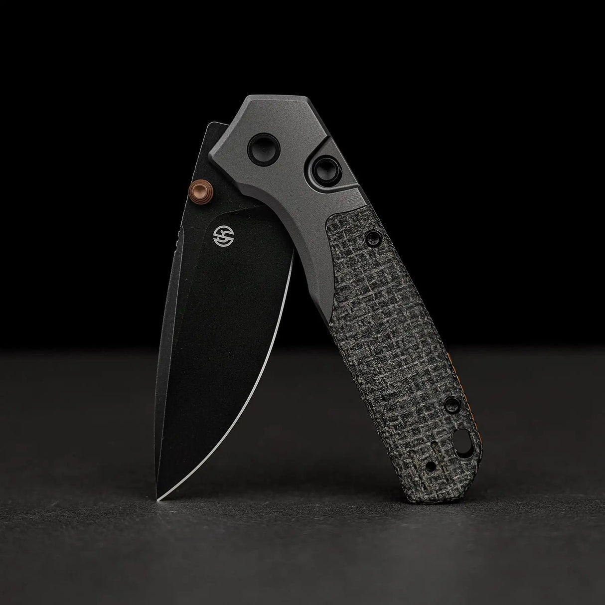Psyop 299 | Black Norplex UltreX Micarta™ Ti Bolster + Blackwash S35VN - A2233