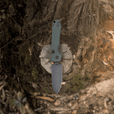 Raccoon 2.0 Top Liner Lock | Green Micarta + 14C28N Drop Point - A2901