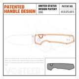 Raccoon 2.0 Top Liner Lock | Green Micarta + 14C28N Drop Point - A2901