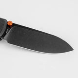 Raccoon 2.0 Top Liner Lock | Black Micarta + 14C28N Drop Point - A2902