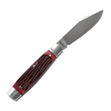 Barren Fork Jack Red Jigged Bone Slipjoint - RCT031-RJB