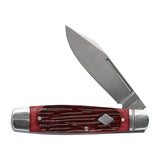 Barren Fork Jack Red Jigged Bone Slipjoint - RCT031-RJB