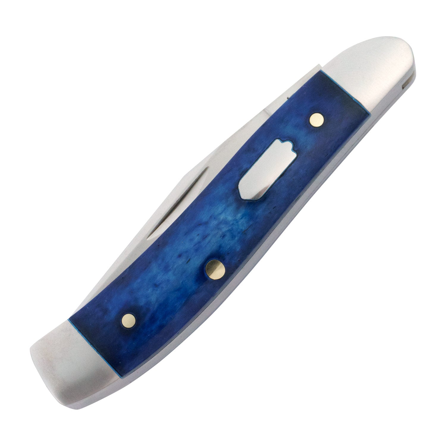 Piney River Peanut Vintage Blue Bone Slipjoint - RCT029-BBB