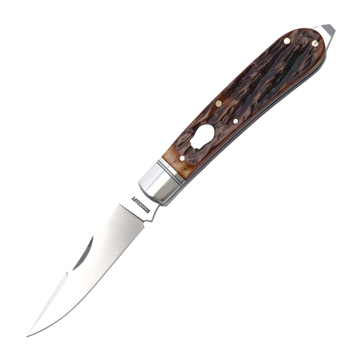 Appalachian Jack Dapper Jigged Bone Slipjoint - RCT003-DJB