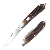 Appalachian Jack Dapper Jigged Bone Slipjoint - RCT003-DJB