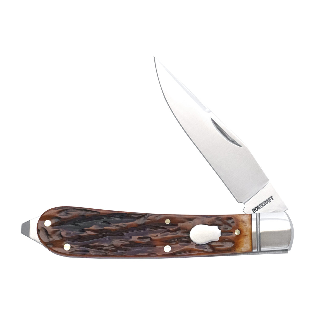 Appalachian Jack Dapper Jigged Bone Slipjoint - RCT003-DJB
