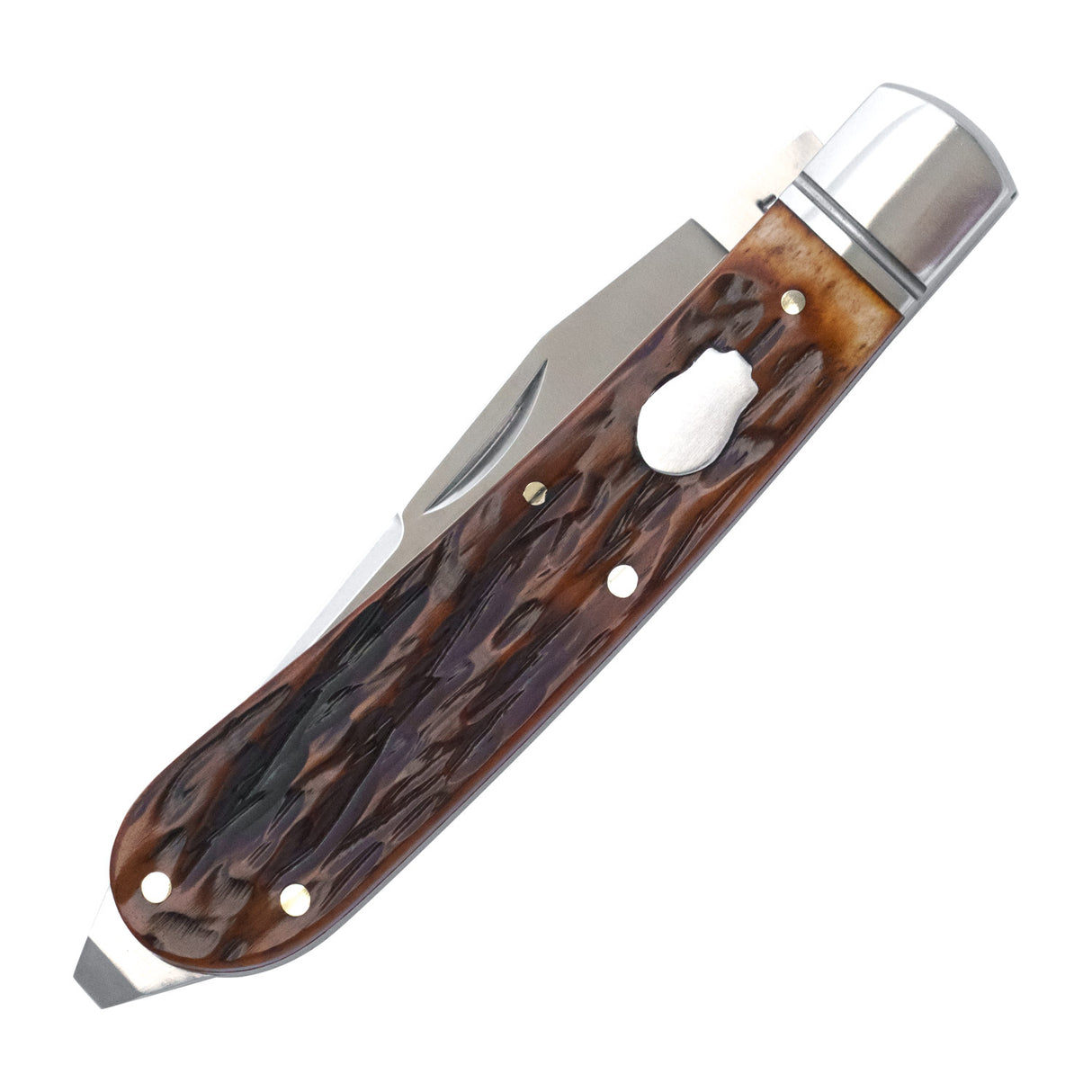Appalachian Jack Dapper Jigged Bone Slipjoint - RCT003-DJB