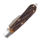 Appalachian Jack Dapper Jigged Bone Slipjoint - RCT003-DJB