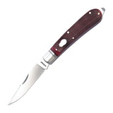 Appalachian Jack Red Barnboard Jigged Bone Slipjoint - RCT003-RBJ