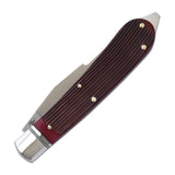 Appalachian Jack Red Barnboard Jigged Bone Slipjoint - RCT003-RBJ