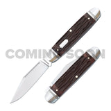 Birchfield Camp Jack Brown Jigged Bone Slipjoint - RCT034-BJB