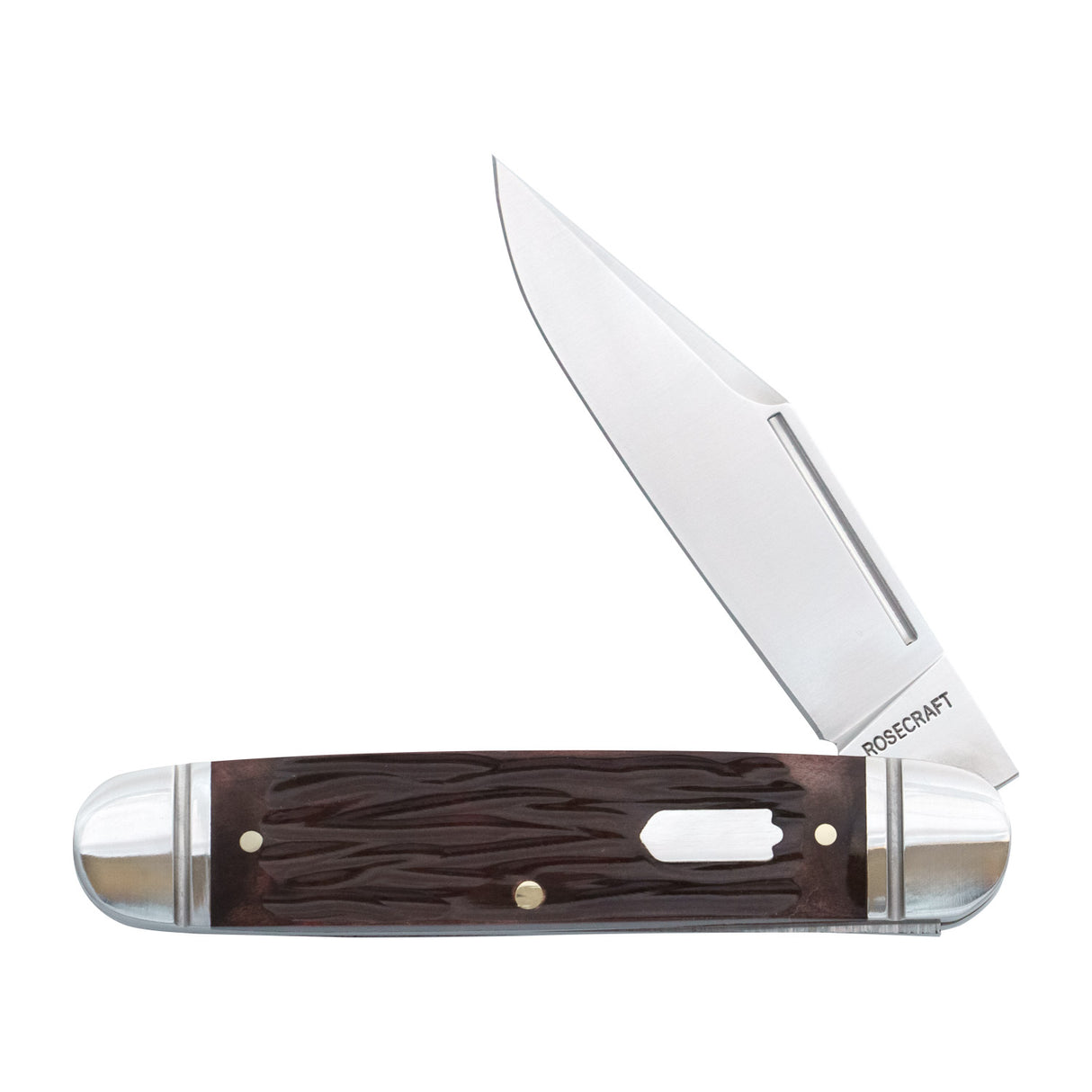 Birchfield Camp Jack Brown Jigged Bone Slipjoint - RCT034-BJB