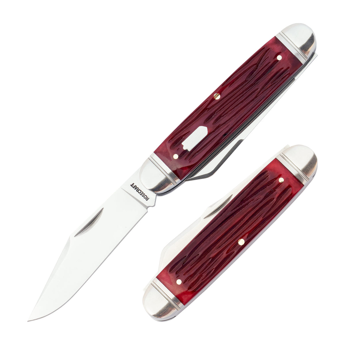 Briarpatch Jack Red Jigged Bone Slipjoint - RCT012-RJB