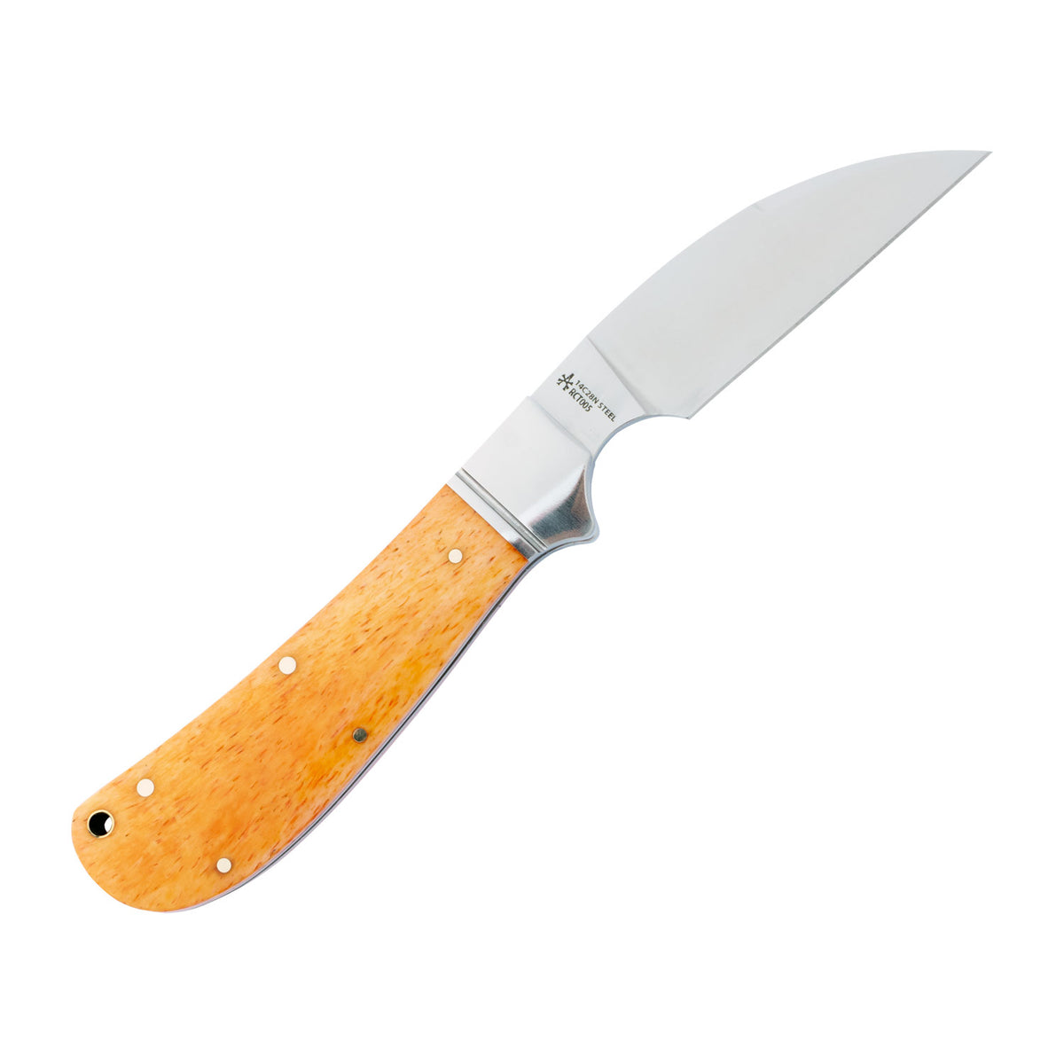 Clinch River Swayback Bourbon Bone Slipjoint - RCT005-2026