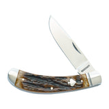 Obed Creek Bow Trapper Dapper Jigged Bone Slipjoint - RCT015-DJB