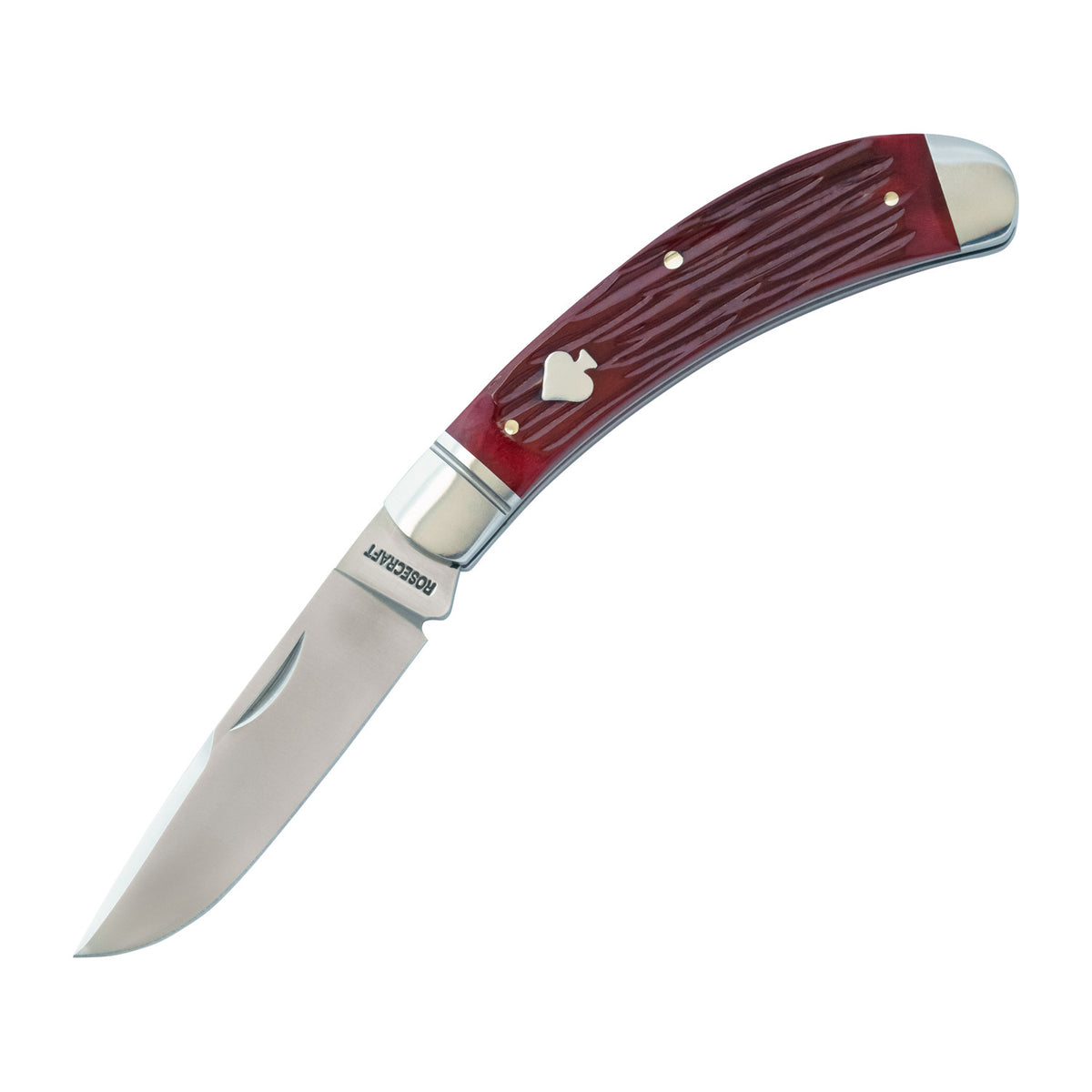 Obed Creek Bow Trapper Red Jigged Bone Slipjoint - RCT015-RJB