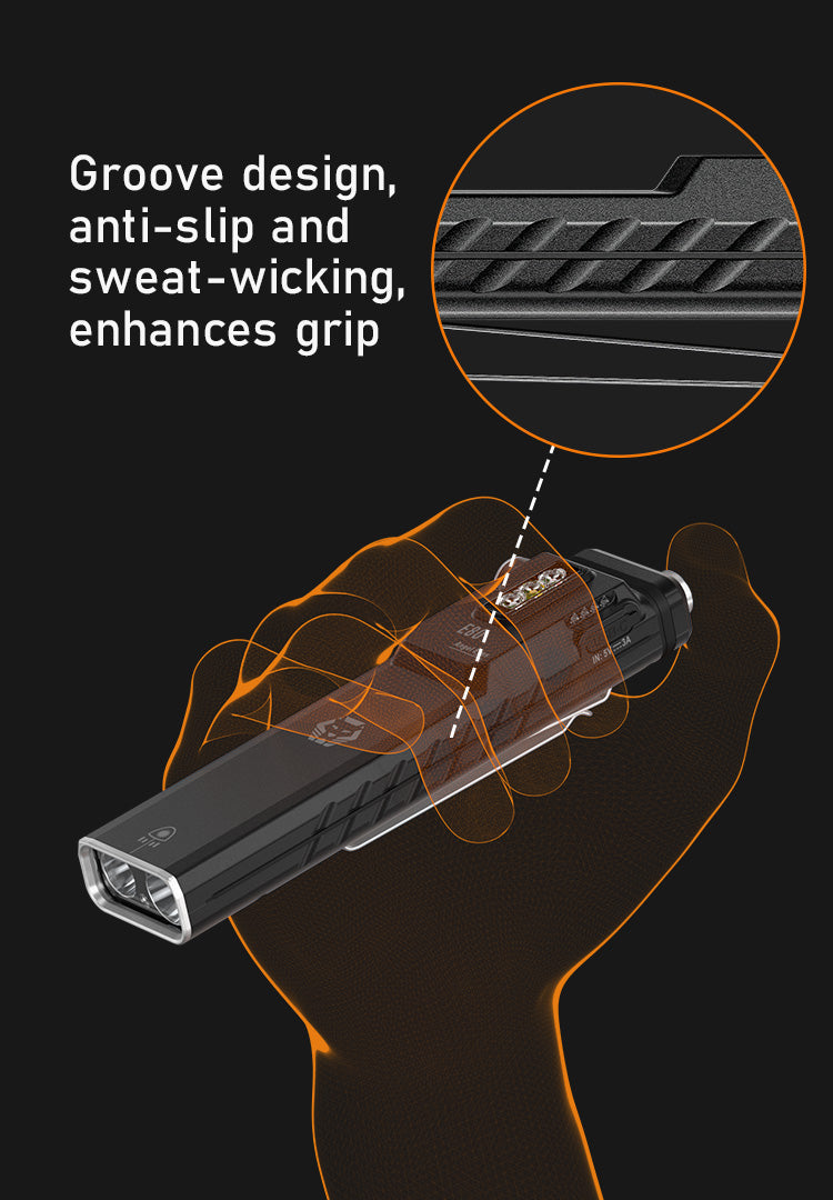 Angel Eyes E80 | Flat EDC Flashlight + Laser