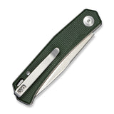 Braxx | Green Micarta + Satin D2 Slipjoint
