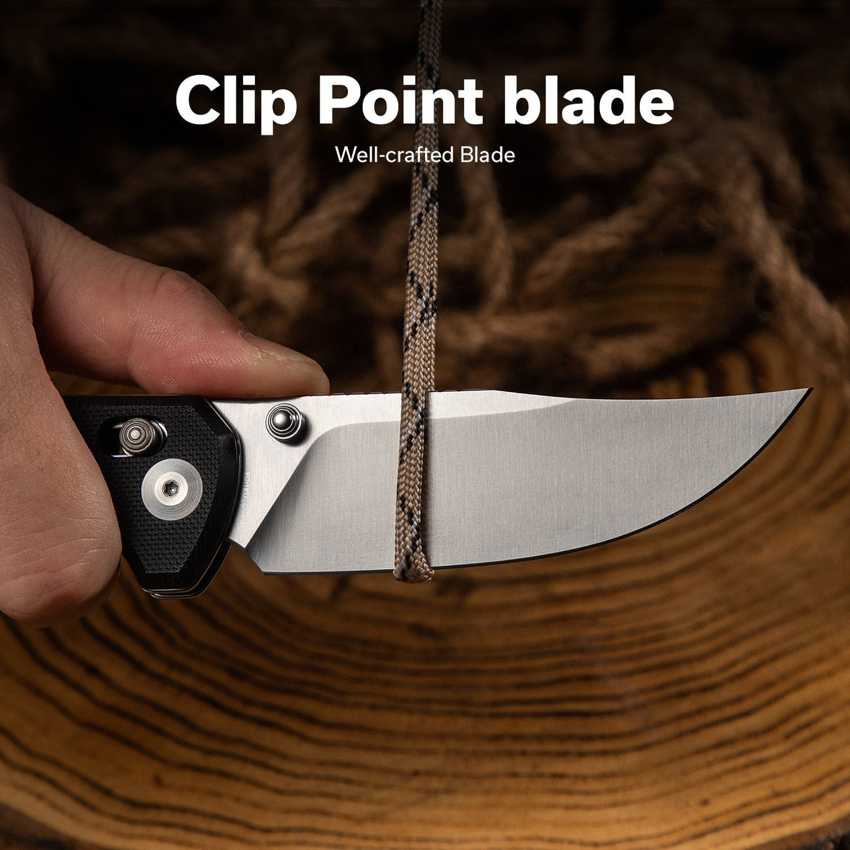 Slybolt | Black G10 + Blackwash 9Cr18MoV