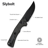 Slybolt | Green Micarta + Black 9Cr18MoV