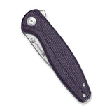 Vyrce | Purple Micarta + Satin D2