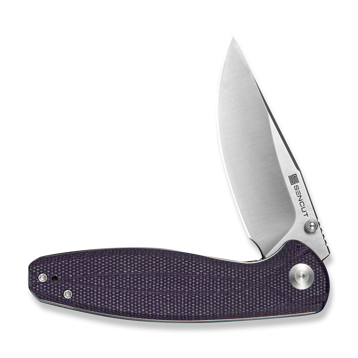 Vyrce | Purple Micarta + Satin D2